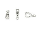 SILVER925 バチカン 9.5×3mm【2コ販売】▽ シルバー925 パーツ アクセサリー クラフト 金具 USA製 925銀 スターリングシルバー St...