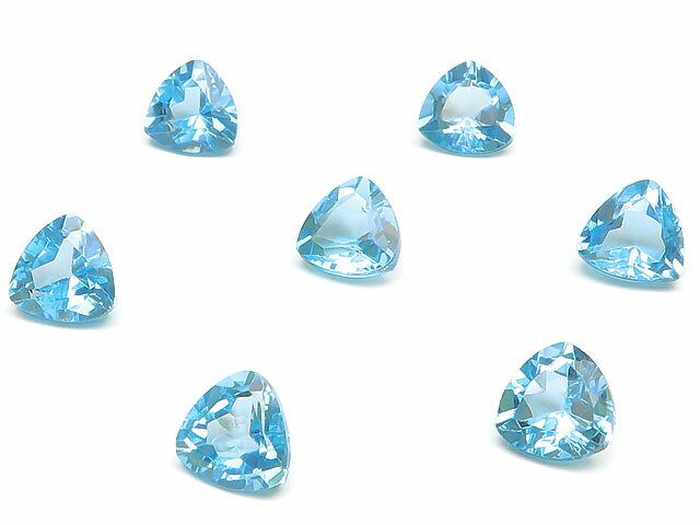 スイスブルートパーズ トリリアントファセットカット ルース 6mm【2コ販売】▽ トパーズ ブルートパーズ Topaz 11月の誕生石 裸石 粒売り 天然石 ビ...