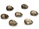 スモーキークォーツ ペアシェイプファセットカット ルース 9×6mm【10コ販売】▽ 煙水晶 Smoky quartz 裸石 粒売り 天然石 ビーズ パワースト...