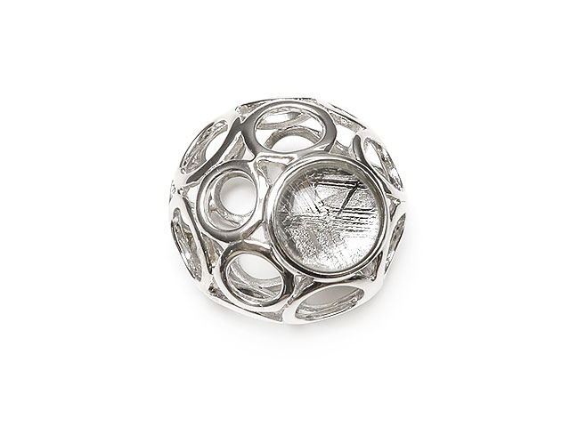 ムオニナルスタ隕石 メテオライト ペンダントトップ 20mm【1コ販売】▽ 鉄隕石 隕鉄 天然隕石 Meteorite ペンダント シルバー 天然石 ビーズ パ...