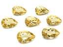 シトリン ペアシェイプファセットカット ルース 12×8mm▽ シトリントパーズ 黄水晶 Citrine 11月の誕生石 裸石 粒売り 天然石 ビーズ パワーストーン パーツ アクセサリー 素材 材料