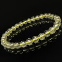 リビアンデザートグラス 丸玉ブレス 6mm No.2【1点もの】▽ リビアングラス リビアンガラス リビアガラス 隕石 天然ガラス Libyan glass ブ...