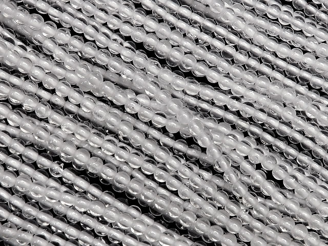 天然水晶 クリスタルクォーツ 丸玉 2mm【1連販売】▽ クリスタル 水晶 本水晶 ロッククリスタル 水精 石英 Crystal quartz 4月の誕生石 ラ...