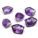 【粒販売】アメジスト ホームベースファセットカット 10mm【1粒販売】▽ アメシスト 紫水晶 Amethyst 2月の誕生石 多角形 粒売り 天然石 ビーズ ...