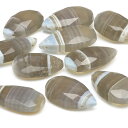 【粒販売】アフリカ産 ストライプブルーオパール ペアシェイプカット 17〜21mm【2粒販売】▽ ブルーオパール 蛋白石 Opal 10月の誕生石 しずく 雫 ...