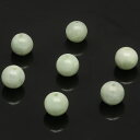 【粒販売】ビルマ産 翡翠 ジェダイト 丸玉 6mm【4粒販売】▽ 本翡翠 ひすい ミャンマー産 Jadeite 5月の誕生石 ラウンド 丸ビーズ 粒売り 天然石 ビーズ パワーストーン パーツ アクセサリー 素材 材料