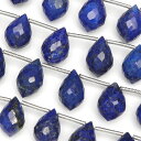 ラピスラズリ ドロップカット 10~13mm【1連販売】▽ ラズライト 瑠璃 青金石 Lapis lazuli 12月の誕生石 しずく 雫 連売り 天然石 ビーズ パワーストーン パーツ アクセサリー 素材 材料