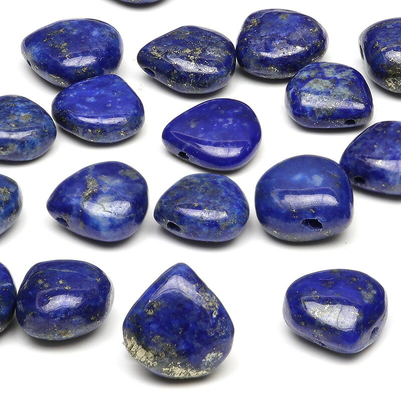 【粒販売】ラピスラズリ マロン 7～8mm【4粒販売】▽ ラズライト 瑠璃 青金石 Lapis lazuli 12月の誕生石 しずく 雫 粒売り 天然石 ビーズ パワーストーン パーツ アクセサリー 素材 材料