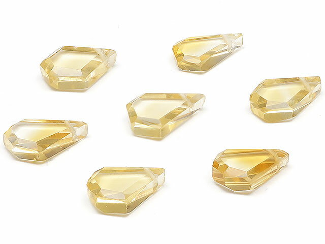 【粒販売】シトリン フラットナゲットカット 10～11mm【4粒販売】▽ シトリントパーズ 黄水晶 Citrine 11月の誕生石 タンブル 粒売り 天然石 ビーズ パワーストーン パーツ アクセサリー 素材 材料