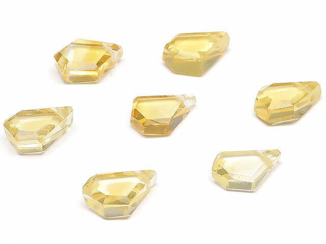 【粒販売】シトリン フラットナゲットカット 8～9mm【4粒販売】▽ シトリントパーズ 黄水晶 Citrine 11月の誕生石 タンブル 粒売り 天然石 ビーズ パワーストーン パーツ アクセサリー 素材 材料