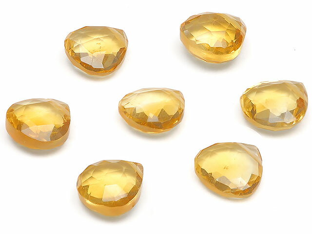 【粒販売】シトリン マロンカット 8～9mm【3粒販売】▽ シトリントパーズ 黄水晶 Citrine 11月の誕生石 しずく 雫 粒売り 天然石 ビーズ パワーストーン パーツ アクセサリー 素材 材料