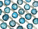 ロンドンブルートパーズ マロンカット 6〜8mm【1連販売】▽ トパーズ ブルートパーズ Topaz 11月の誕生石 しずく 雫 連売り 天然石 ビーズ パワー...