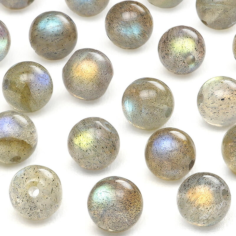 【粒販売】マダガスカル産 ラブラドライト 丸玉 6mm【8粒販売】▽ ラブラドレッセンス 曹灰長石 Labradorite ラウンド 丸ビーズ 粒売り 天然石 ...