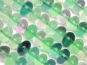 マルチカラーフローライト ロンデル 7〜8mm【1連販売】▽ フローライト フルオライト 蛍石 Fluorite 連売り 天然石 ビーズ パワーストーン パーツ...