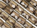 スモーキークォーツ レクタングルカット 10×8mm【1連販売】▽ 煙水晶 Smoky quartz 連売り 天然石 ビーズ パワーストーン パーツ アクセサリ...