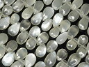 ホワイトムーンストーン ペアシェイプカット 7〜12mm【1連販売】▽ ムーンストーン 月長石 フェルドスパー Moonstone 6月の誕生石 しずく 雫 連...