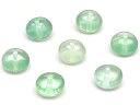 【粒販売】グリーンフローライト ロンデル 8mm【10粒販売】▽ フローライト フルオライト 蛍石 Fluorite 粒売り 天然石 ビーズ パワーストーン パ...