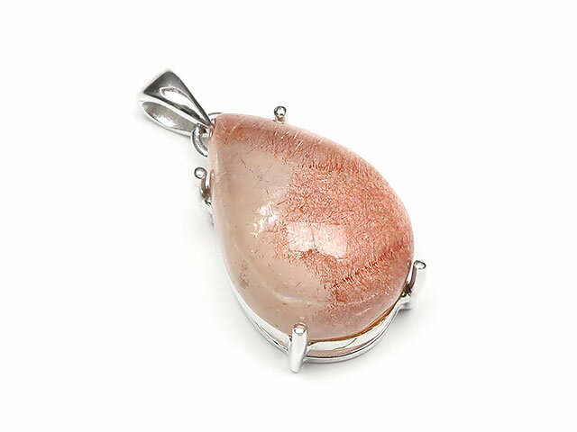 ストロベリークォーツ ペンダントトップ No.9【1点もの】▽ 苺水晶 Strawberry quart ゲーサイト ペンダント シルバー 天然石 ビーズ パワ...