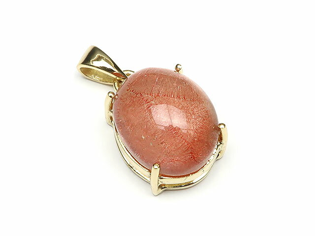 ストロベリークォーツ ペンダントトップ No.16【1点もの】▽ 苺水晶 Strawberry quart ゲーサイト ペンダント シルバー 天然石 ビーズ パ...