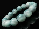 アイスラリマー 丸玉ブレス 15mm No.60【1点もの】▽ ラリマー ペクトライト ラリマール ドルフィンストーン Larimar ブレスレット 数珠 ラウ...