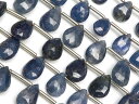 サファイア ペアシェイプカット 7〜10mm【1連販売】▽ サファイア サファイヤ 蒼玉 Sapphire 9月の誕生石 コランダム しずく 雫 連売り 天然石...