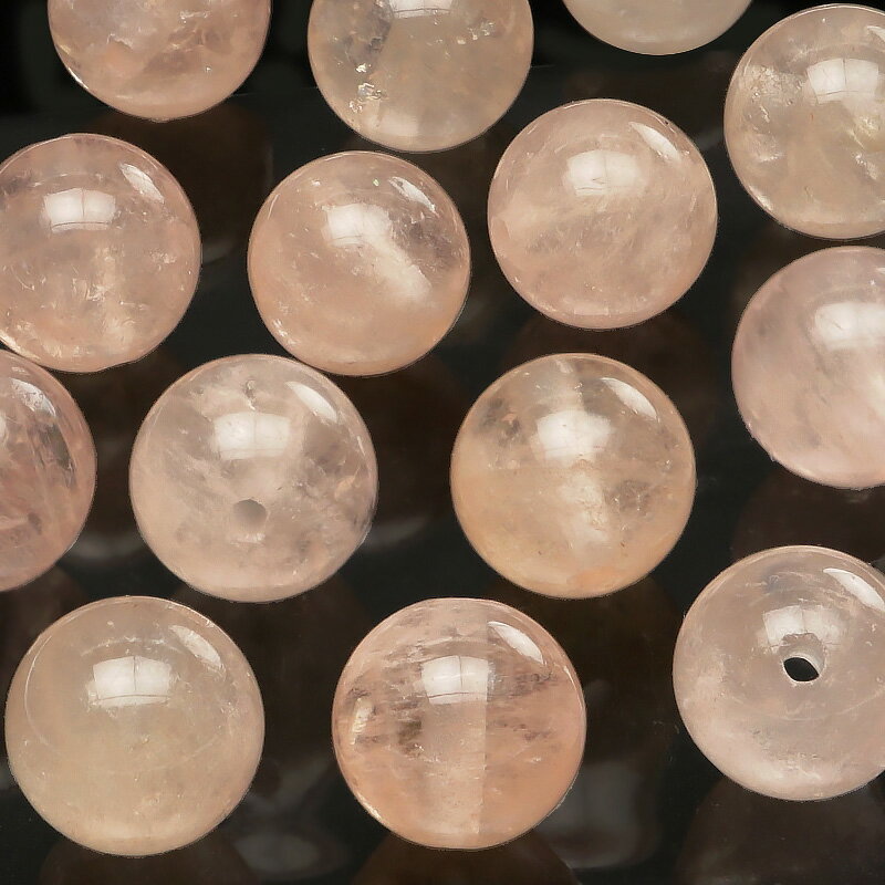 【粒販売】ナイジェリア産 ピンクアクアマリン(モルガナイト) 丸玉 8mm【3粒販売】▽ モルガナイト ローズベリル ピンクベリル モルガン石 Morganit...