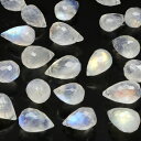 【粒販売】レインボームーンストーン ドロップカット 7〜8mm【3粒販売】▽ ムーンストーン ホワイトラブラドライト Moonstone 6月の誕生石 しずく 雫 粒売り 天然石 ビーズ パワーストーン パーツ アクセサリー 素材 材料(3)