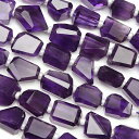ザンビア産 アメジスト ナゲットカット 6~12mm【1連販売】▽ アメシスト 紫水晶 Amethyst 2月の誕生石 タンブル 連売り 天然石 ビーズ パワーストーン パーツ アクセサリー 素材 材料