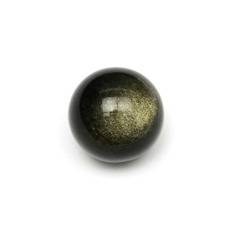 ゴールデンオブシディアン スフィア 20mm【1コ販売】▽ オブシディアン 黒曜石 Obsidian ラウンド 丸玉 置物 天然石 ビーズ パワーストーン パー...