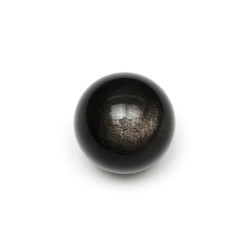 シルバーオブシディアン スフィア 20mm【1コ販売】▽ オブシディアン 黒曜石 Obsidian ラウンド 丸玉 置物 天然石 ビーズ パワーストーン パーツ...