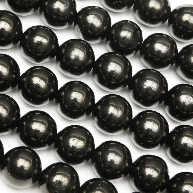 ジェット 丸玉 8mm【1連販売】▽ 黒玉 Jet モーニングジュエリー ラウンド 丸ビーズ 連売り 天然石 ビーズ パワーストーン パーツ アクセサリー 素材...