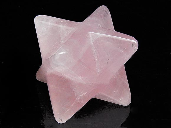 【粒販売】ローズクォーツ スターキューブ 18～19mm［穴なし］【1コ販売】▽ 紅水晶 バラ石英 Rose quartz 10月の誕生石 粒売り 天然石 ビーズ パワーストーン パーツ アクセサリー 素材 材料