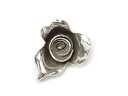 カレンシルバー チャーム 薔薇 13mm【1コ販売】▽ シルバー950 ブリタニアシルバー シルバーチャーム ハンドメイド パーツ アクセサリー クラフト パー...