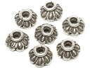 カレンシルバー ビーズキャップ 9mm【2コ販売】▽ シルバー950 ブリタニアシルバー 座金 花座 ハンドメイド パーツ アクセサリー クラフト パーツ 手作...