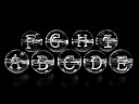 【粒販売】天然水晶クリスタル アルファベット 彫刻 丸玉 10mm A〜Z & 0〜9でサイズ選択 No.2【1粒販売】