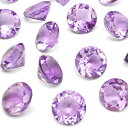 ブラジル産 ピンクアメジスト コインファセットカット ルース 8mm【4コ販売】▽ アメシスト 紫水晶 Amethyst 2月の誕生石 裸石 ラウンドカット 粒...