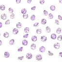 ブラジル産 ピンクアメジスト コインファセットカット ルース 3mm【10コ販売】▽ アメシスト 紫水晶 Amethyst 2月の誕生石 裸石 ラウンドカット ...