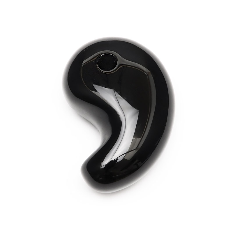 オニキス 勾玉 30mm【1コ販売】▽ ブラックオニキス ブラックアゲート オニックス 黒瑪瑙 Onyx 彫刻 天然石 ビーズ パワーストーン パーツ アクセサ...