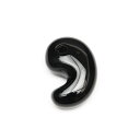 オニキス 勾玉 18mm【2コ販売】▽ ブラックオニキス ブラックアゲート オニックス 黒瑪瑙 Onyx 彫刻 天然石 ビーズ パワーストーン パーツ アクセサ...