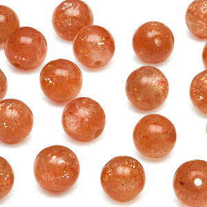 【粒販売】タンザニア産 サンストーン 丸玉 6mm【6粒販売】▽ ヘリオライト 日長石 Sunstone ラウンド 丸ビーズ 粒売り 天然石 ビーズ パワーストーン パーツ アクセサリー 素材 材料