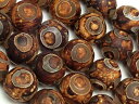三眼天珠 丸玉 10mm No.3▽ ジービーズ アゲート メノウ アゲット 瑪瑙 Agate ラウンド 丸ビーズ 連売り 天然石 ビーズ パワーストーン パー...