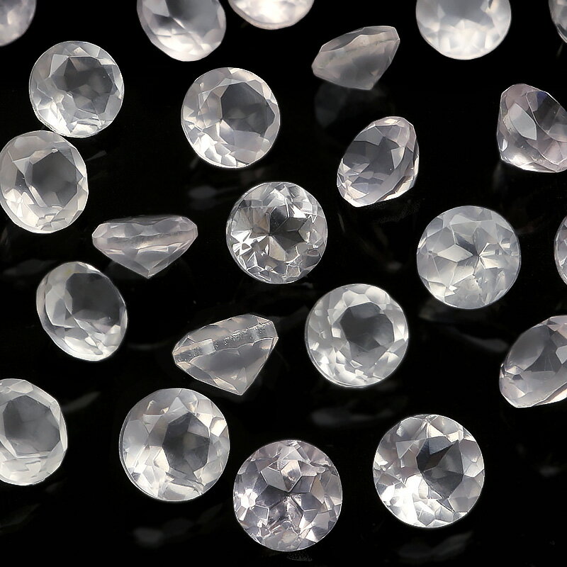 ֥饸뻺  եåȥå 롼 6mm4ۢ ȿ徽 Хб Rose quartz 10  饦ɥå...