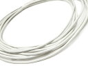 レザーコード(牛革ひも) ホワイト 2mm【3m販売】▽ 革ひも 革紐 本革 丸紐 パーツ ハンドメイド アクセサリー クラフト 手芸 素材 材料