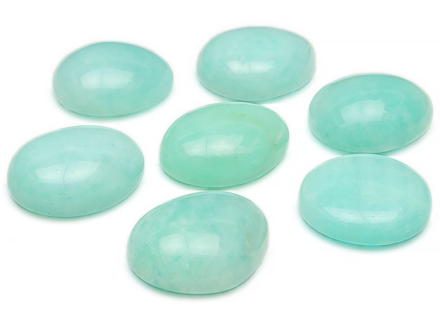 ペルー産 アマゾナイト ナゲット カボション 11～15mm【6コ販売】▽ ホープストーン 天河石 Amazonite ルース 粒売り …