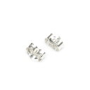 SILVER925 ピアス キャッチ 3.8×2.2mm【10コ販売】▽ シルバー925 パーツ アクセサリー クラフト 金具 USA製 925銀 スターリング...