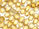 シトリン ペアシェイプカット 7〜10mm【1連販売】▽ シトリントパーズ 黄水晶 Citrine 11月の誕生石 しずく 雫 連売り 天然石 ビーズ パワース...