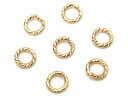 14KGF 丸カン グリッター 太さ 0.76mm×サイズ 4mm【8コ販売】▽ パーツ アクセサリー クラフト 金具 USA製 14Kゴールドフィルド 14金...
