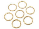 14KGF 丸カン グリッター 太さ 0.76mm×サイズ 7.5mm【7コ販売】▽ パーツ アクセサリー クラフト 金具 USA製 14Kゴールドフィルド 1...