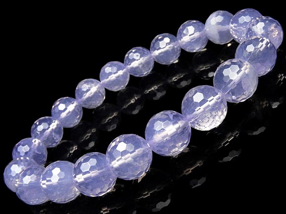 スコロライト 128面カット 丸玉ブレス 10mm【1点もの】▽ ラベンダークォーツ ピンクファイヤーアメジスト ハイドレンジアクォーツ Scorolite ブ...