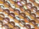 ブラウンルナフラッシュ 丸玉 6mm【1連販売】▽ グラスビーズ ラウンド 丸ビーズ 連売り ビーズ パワーストーン パーツ アクセサリー 素材 材料